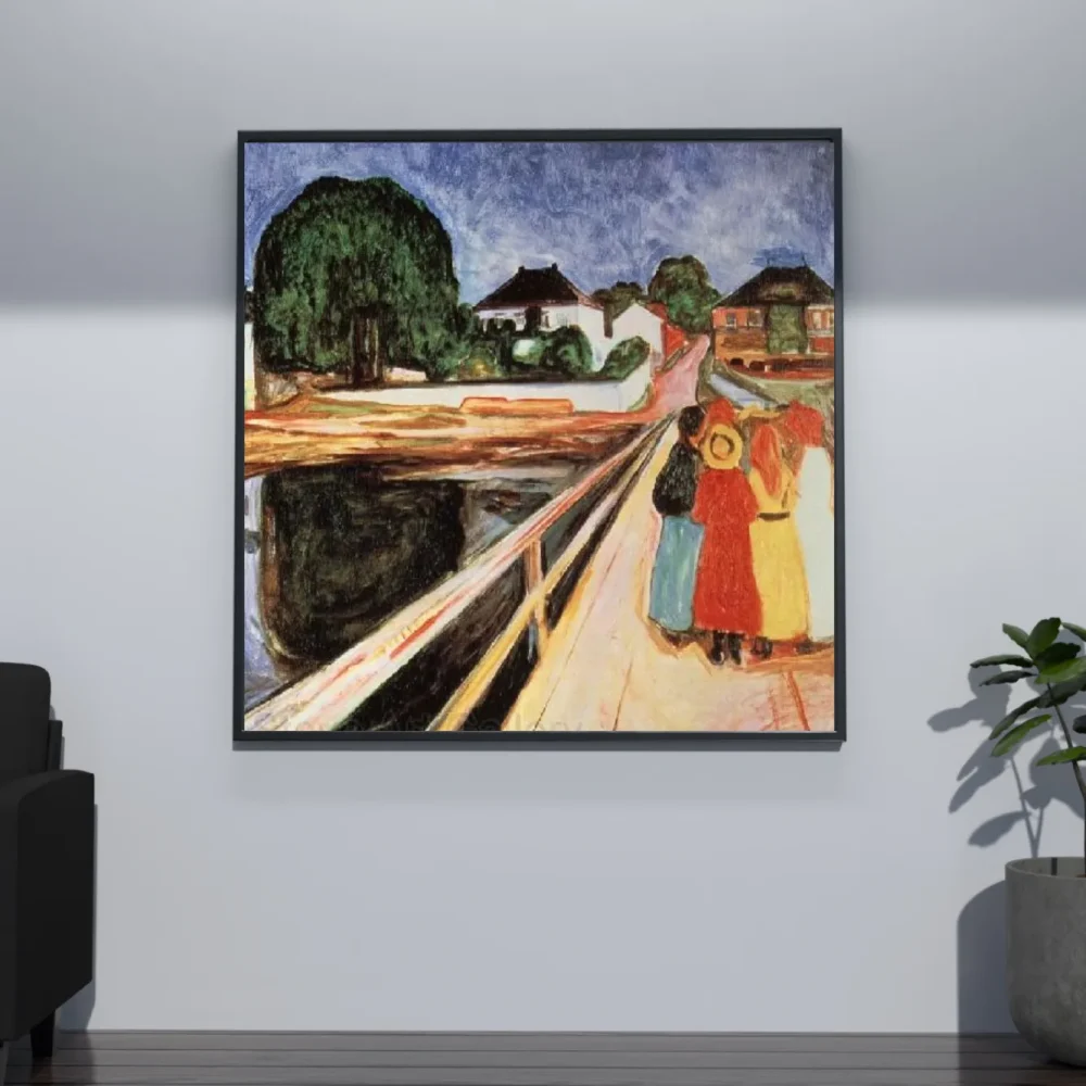 Pintar por números Chicas en un puente – foto 4