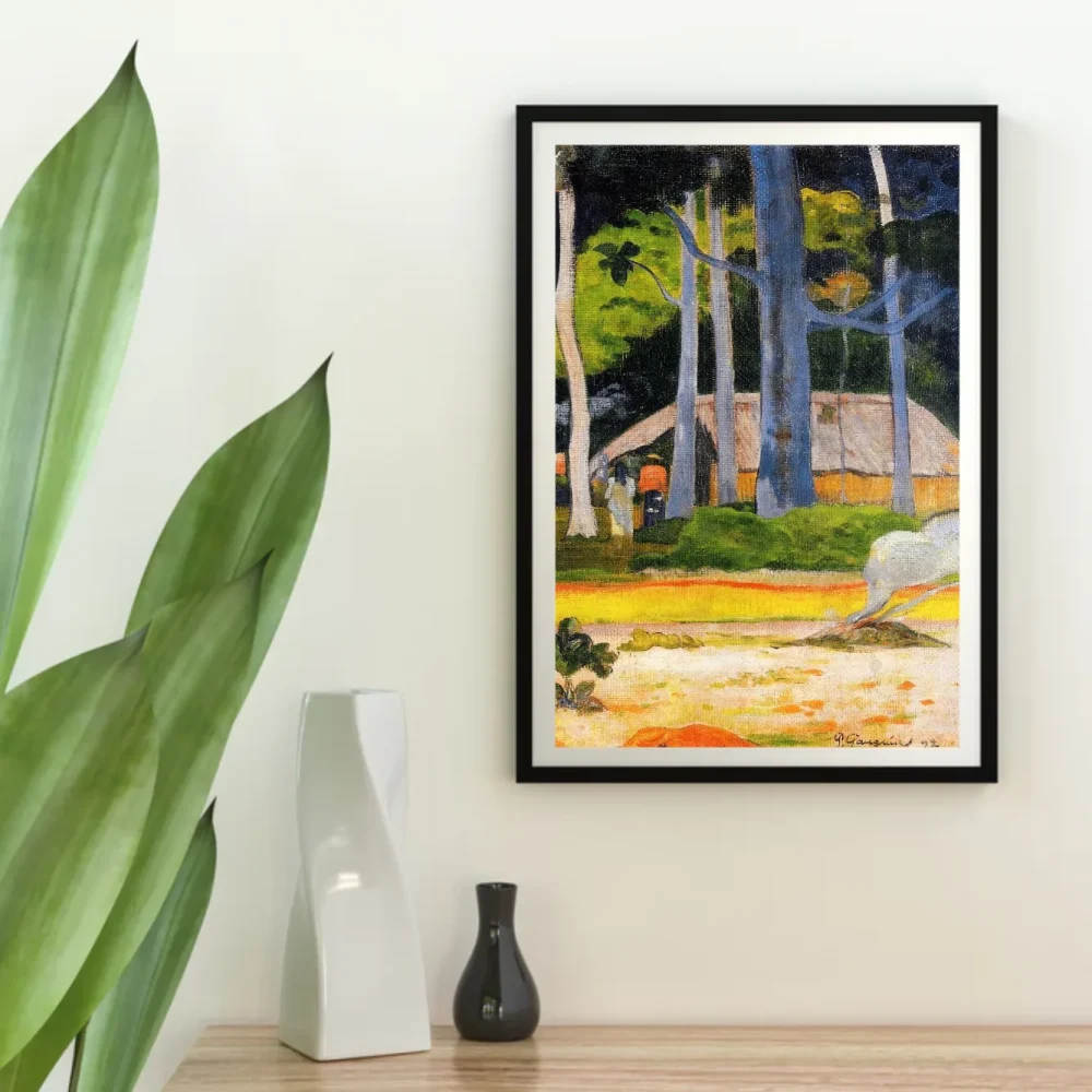 Pintar por números Choza bajo los árboles – foto 4