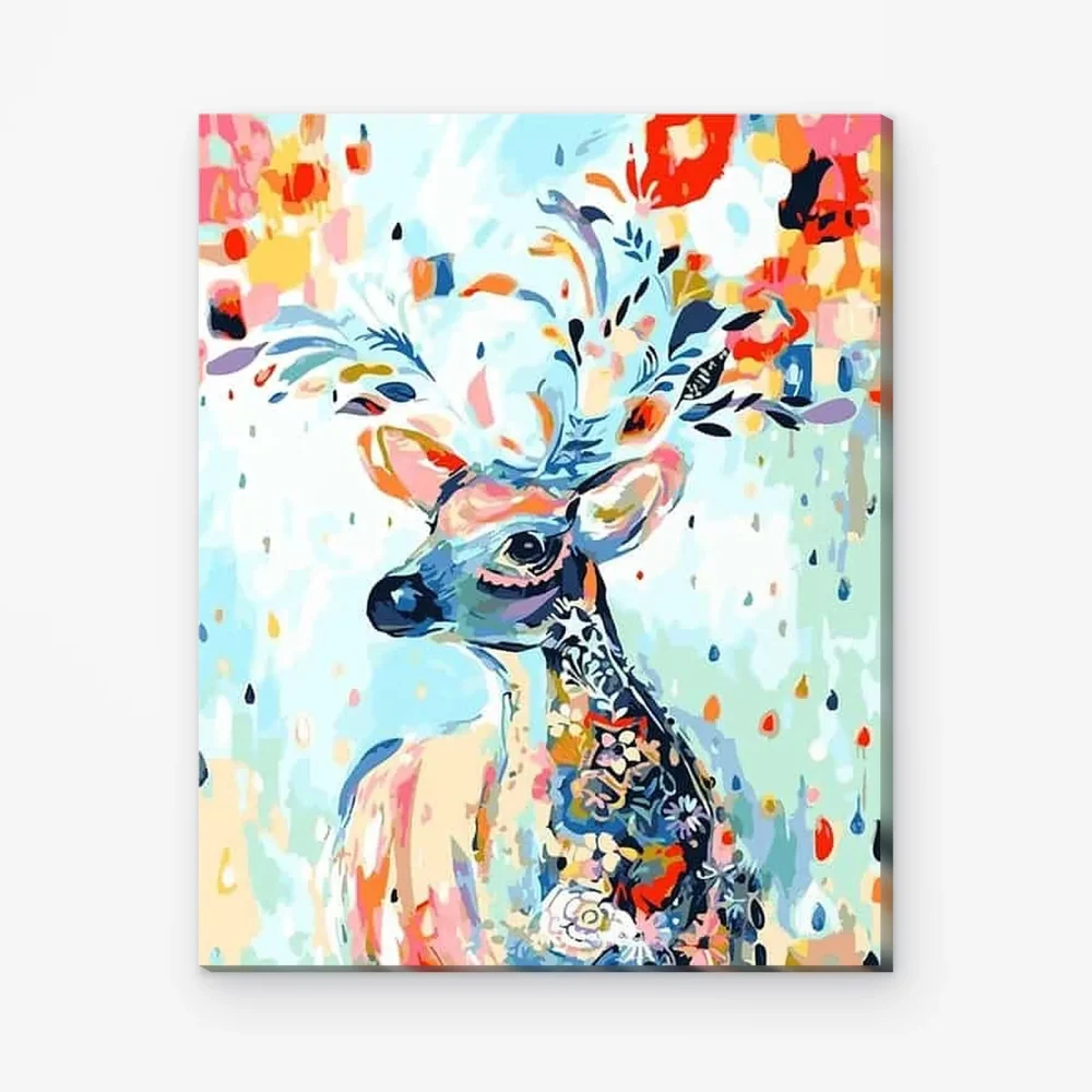 Pintar por Números - Ciervo de colores
