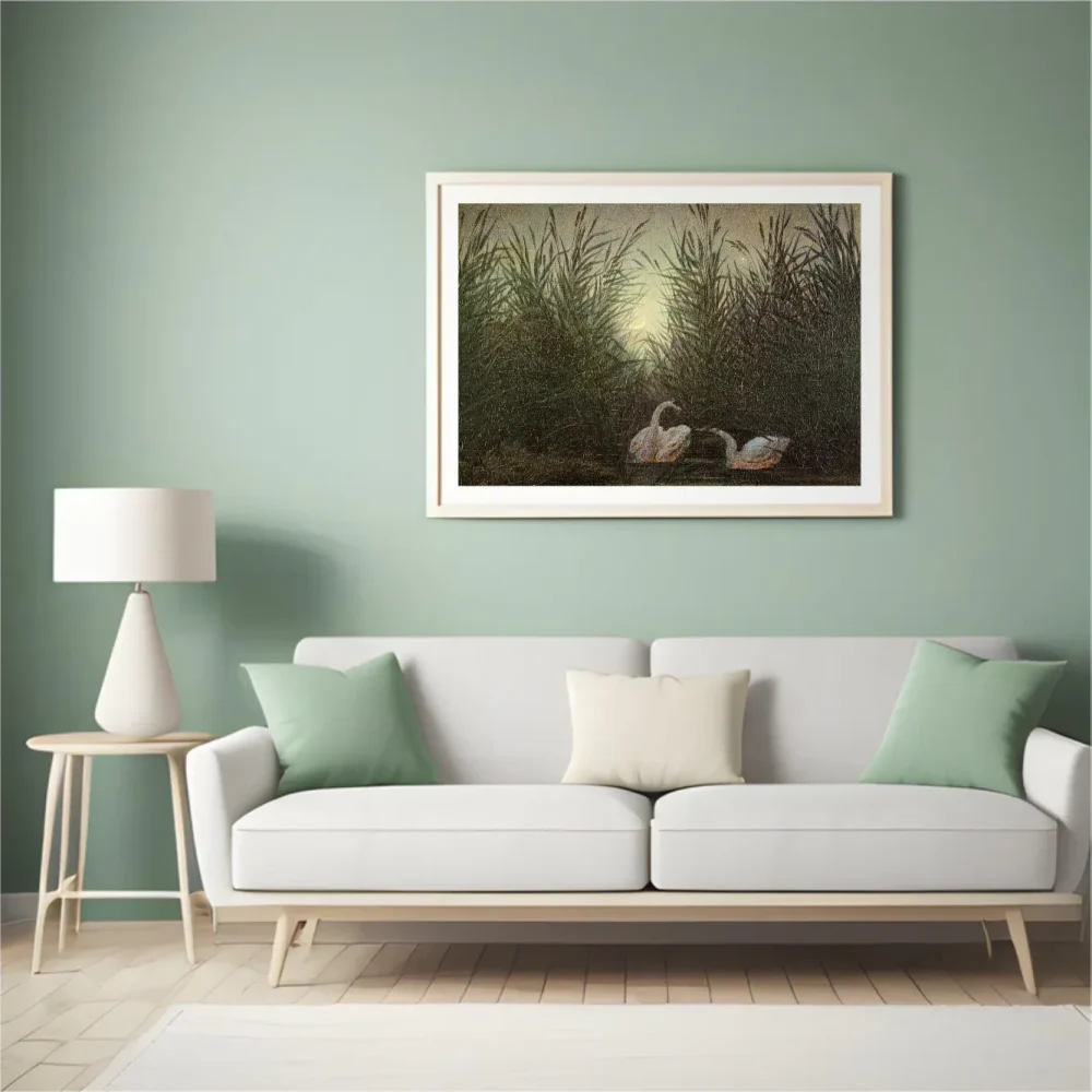 Pintar por números Cisne entre los juncos – foto 4