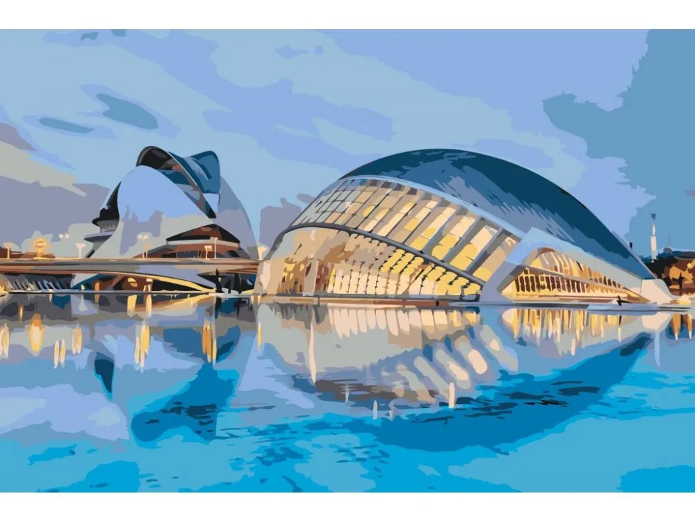 Pintar por números Ciudad de las Artes y las Ciencias, Valencia – foto 2