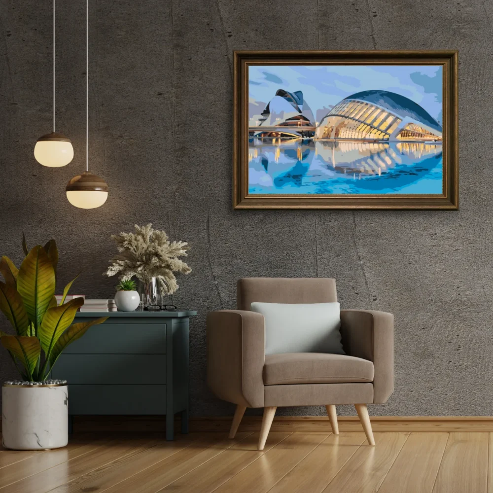 Pintar por números Ciudad de las Artes y las Ciencias, Valencia – foto 3