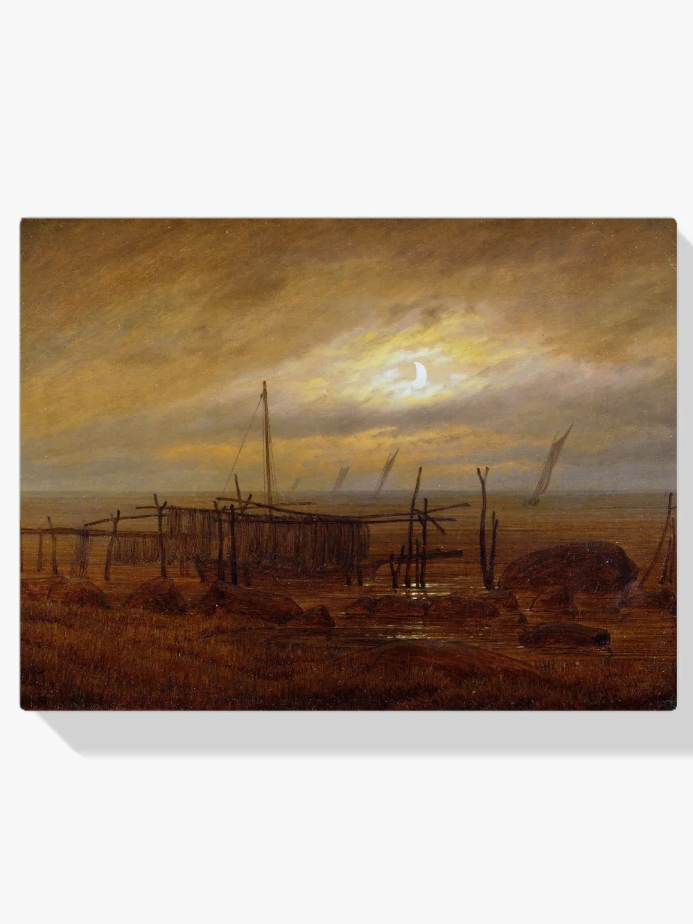 Pintar por números Claro de luna junto al mar