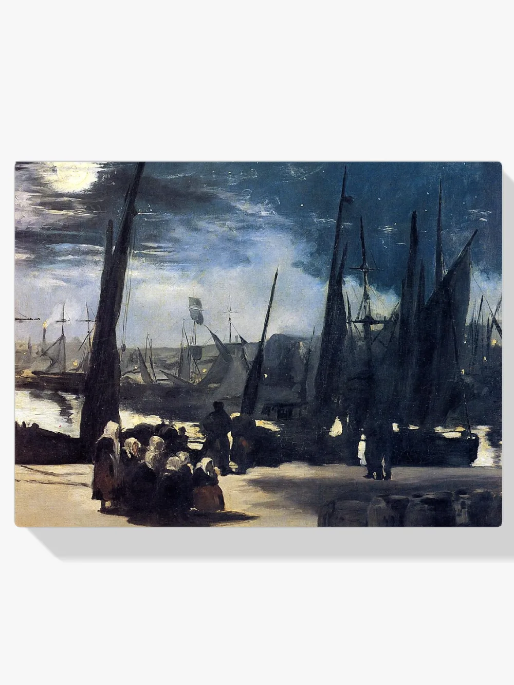 Pintar por números Claro de luna sobre el puerto de Boulogne