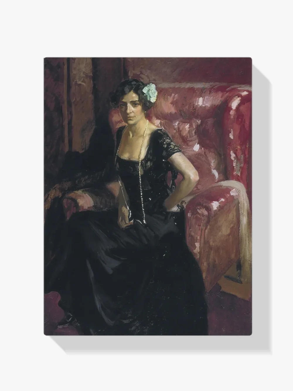 Pintar por números Clotilde con traje de noche