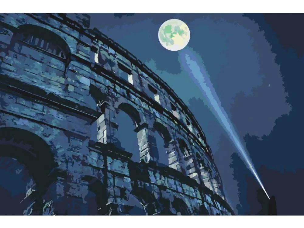 Pintar por números Coliseo de noche – foto 2