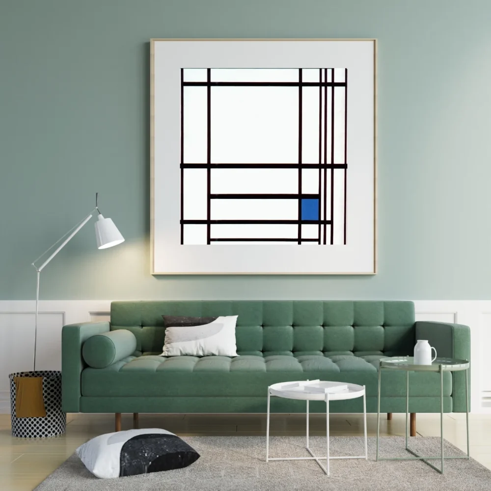Pintar por números Composición con azul – foto 3