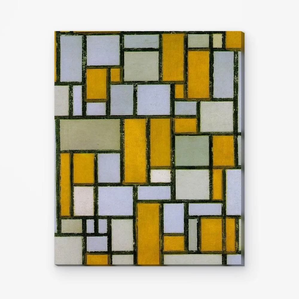 Pintar por Números - Composición con gris y marrón claro