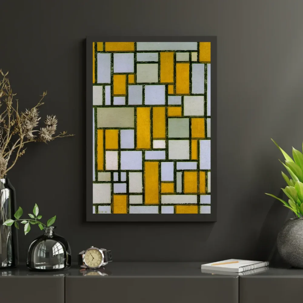 Pintar por números Composición con gris y marrón claro – foto 3