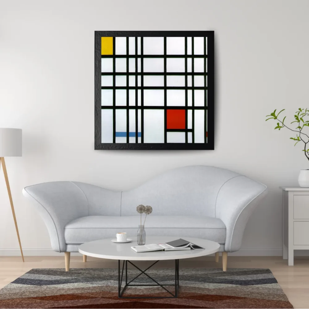 Pintar por números Composición con rojo, amarillo y azul – foto 2