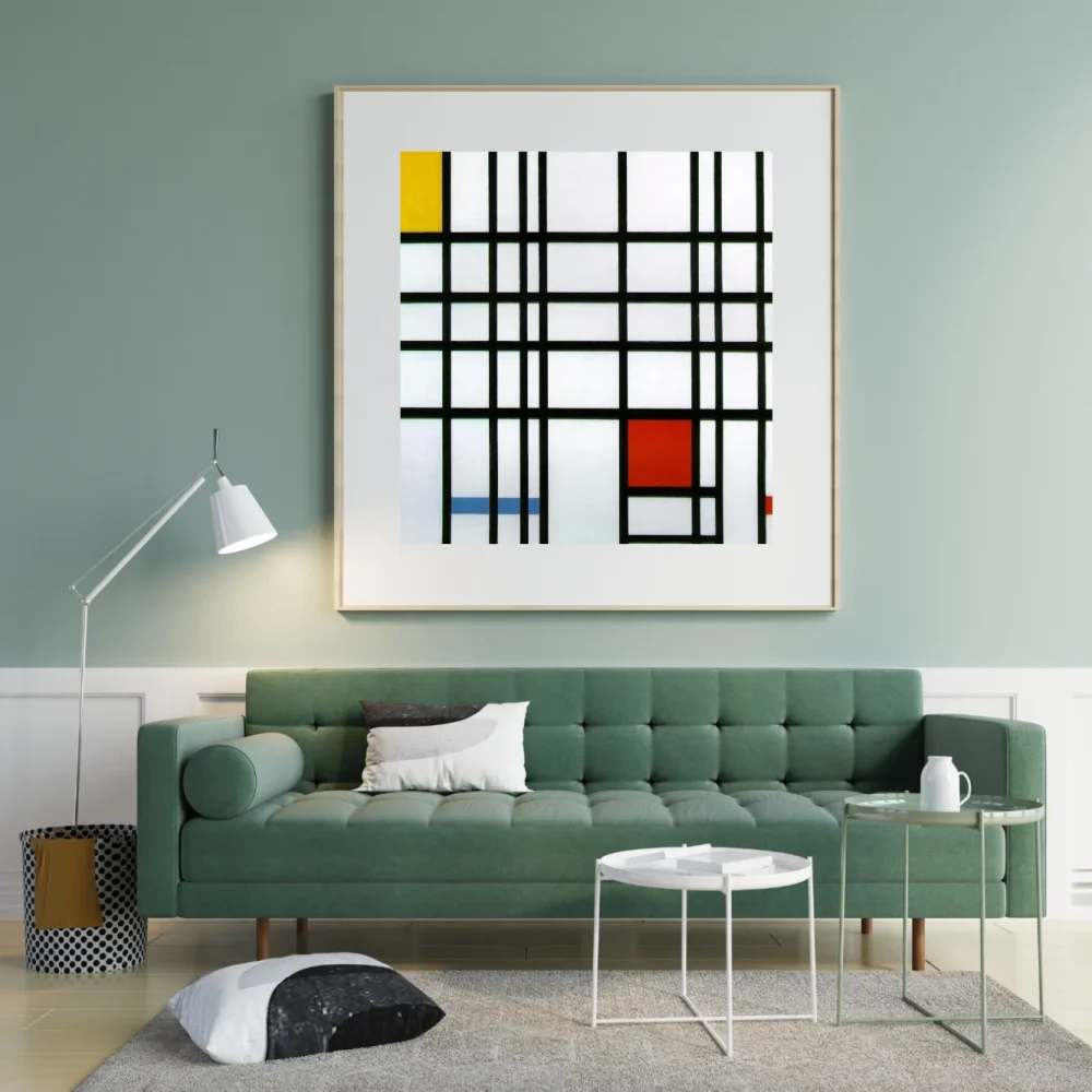 Pintar por números Composición con rojo, amarillo y azul – foto 3