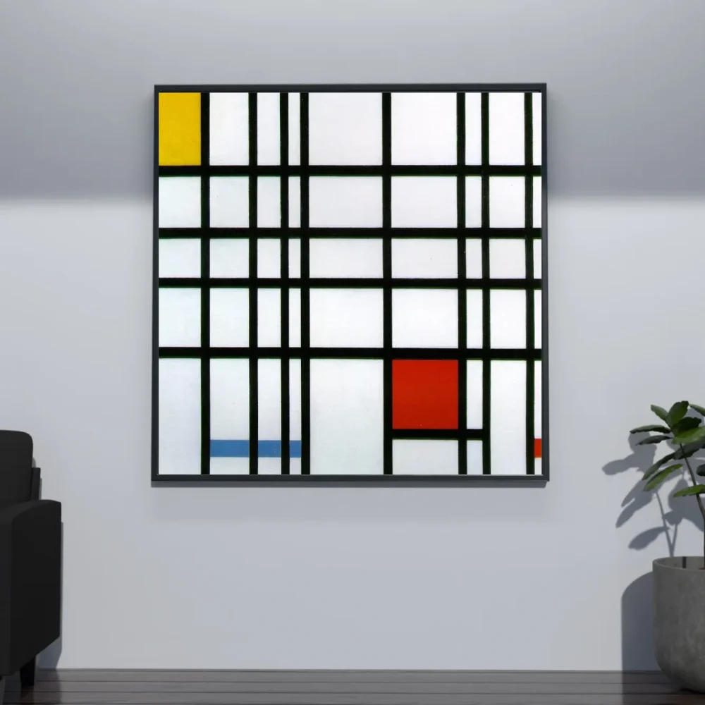 Pintar por números Composición con rojo, amarillo y azul – foto 4