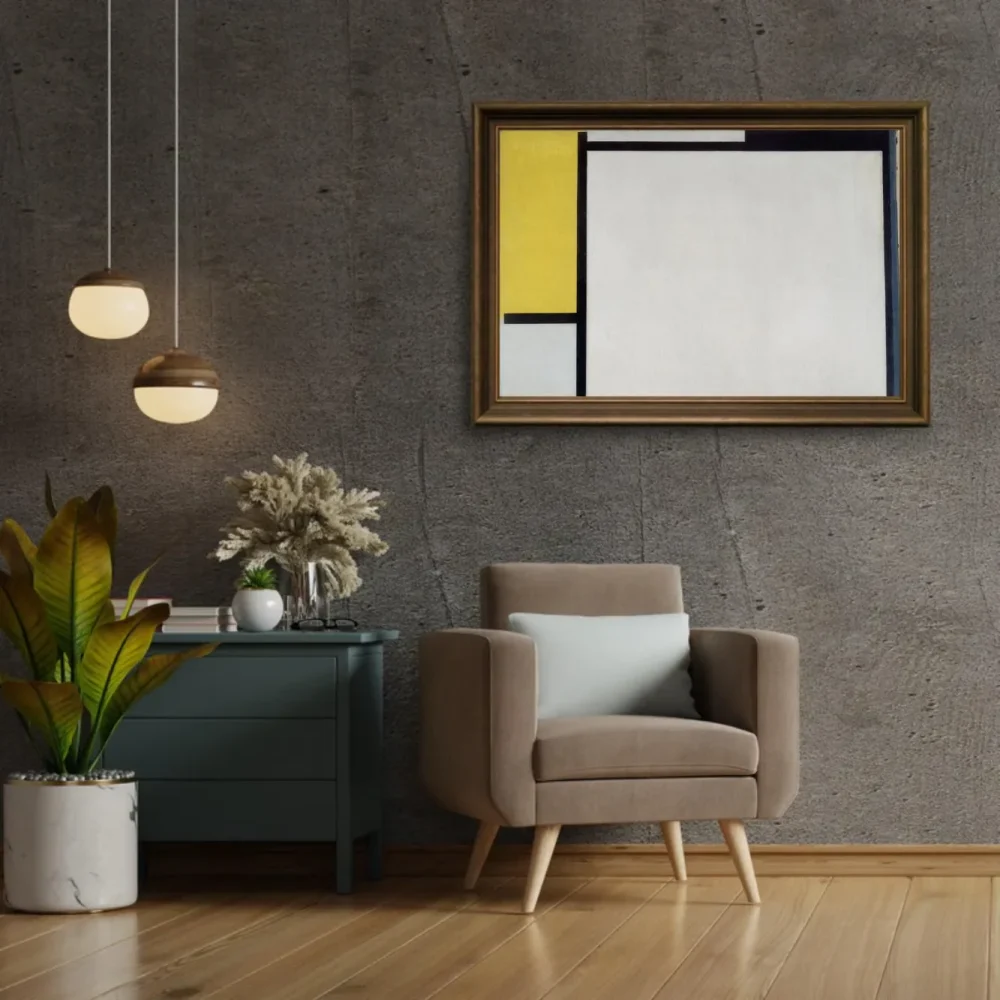 Pintar por números Composición con rojo, amarillo y azul - Piet Mondrian – foto 2