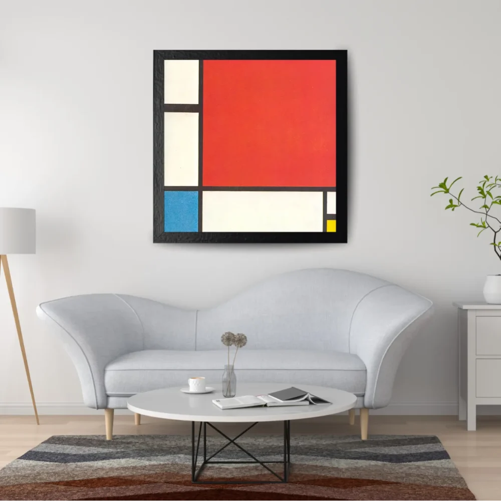 Pintar por números Composición con rojo, azul y amarillo – foto 2