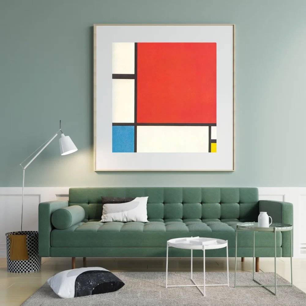 Pintar por números Composición con rojo, azul y amarillo – foto 3