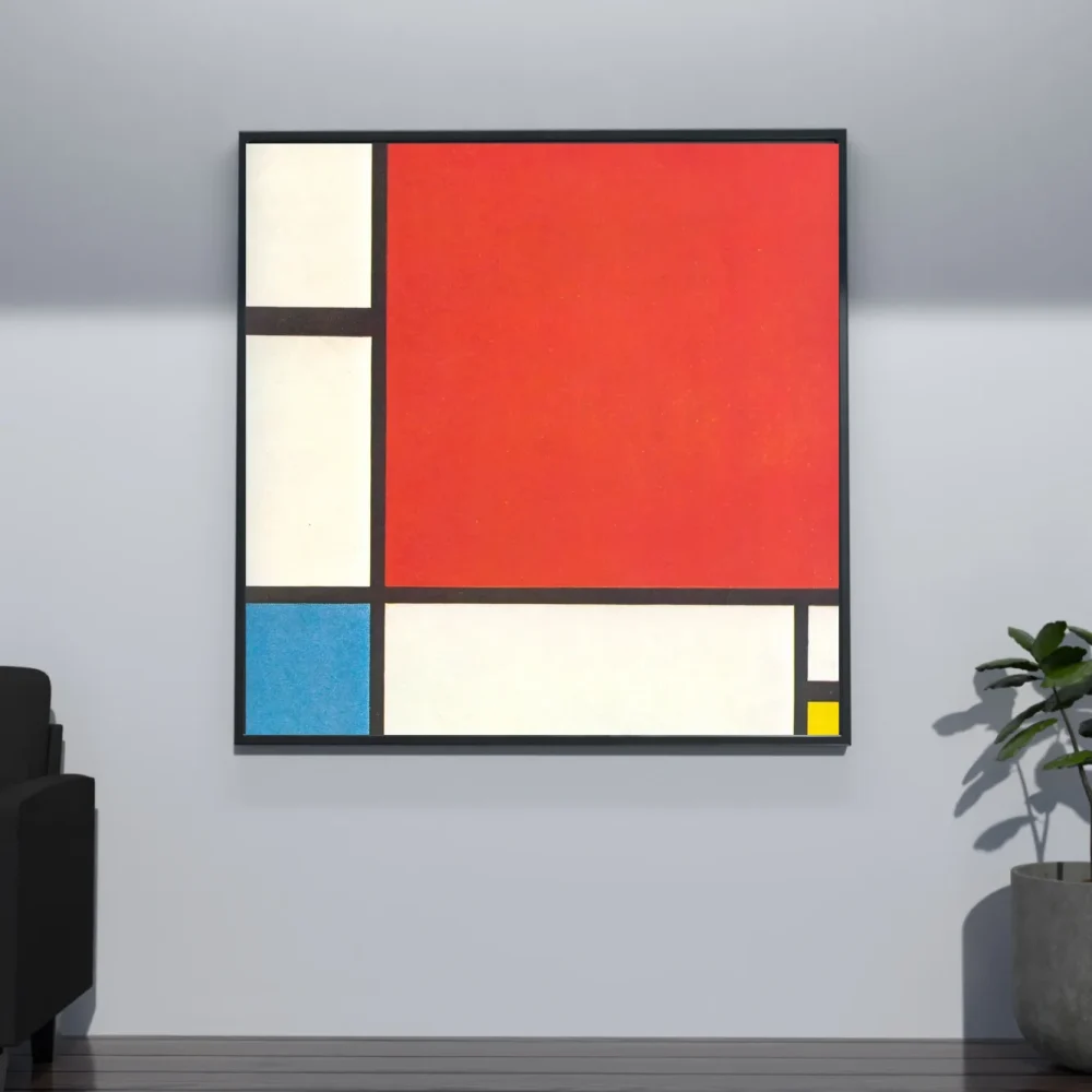 Pintar por números Composición con rojo, azul y amarillo – foto 4