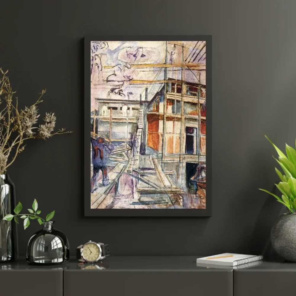 Pintar por números Construcción del estudio de invierno, Ekely – foto 3