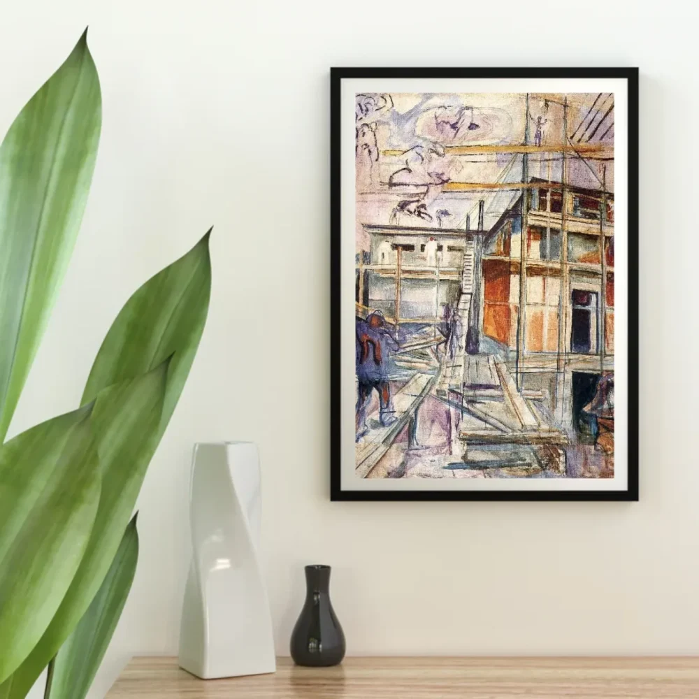 Pintar por números Construcción del estudio de invierno, Ekely – foto 4