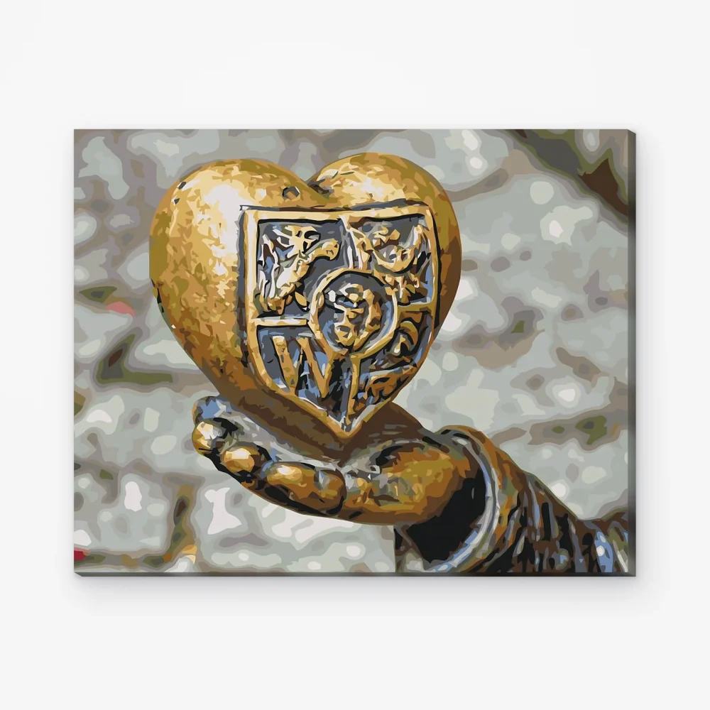 Pintar por Números - Corazón en la palma de la mano, Breslavia