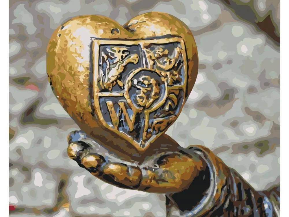 Pintar por números Corazón en la palma de la mano, Breslavia – foto 2