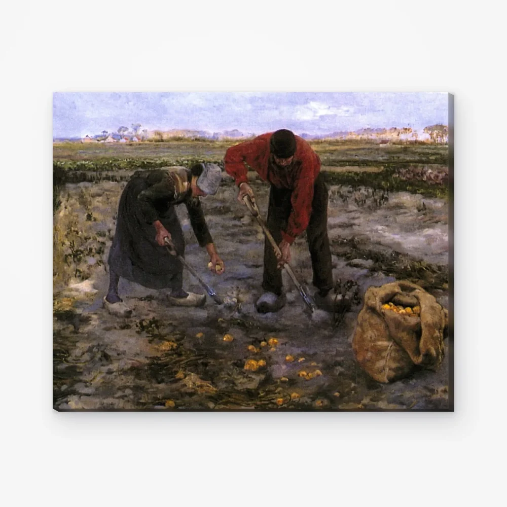 Pintar por Números - Cosecha de patatas - Théo van Rysselberghe