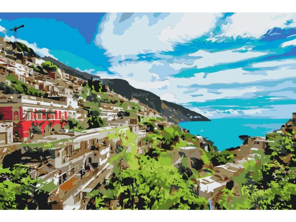 Pintar por números Costa Amalfitana, Italia – foto 2