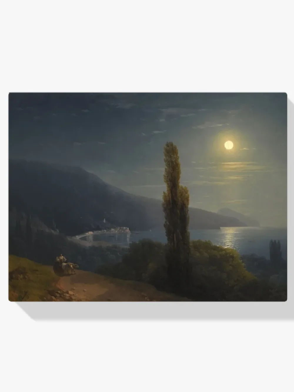 Pintar por números Costa de Crimea a la luz de la luna