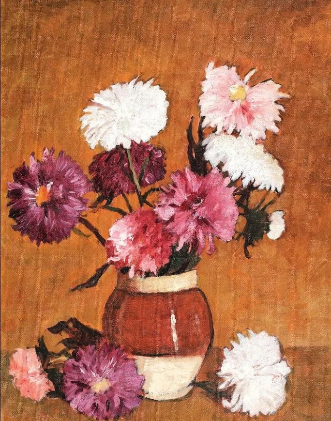 Pintar por números Crisantemos y arbustos – foto 2