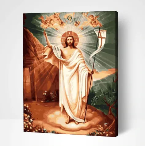 Pintar por números Cristo resucitado