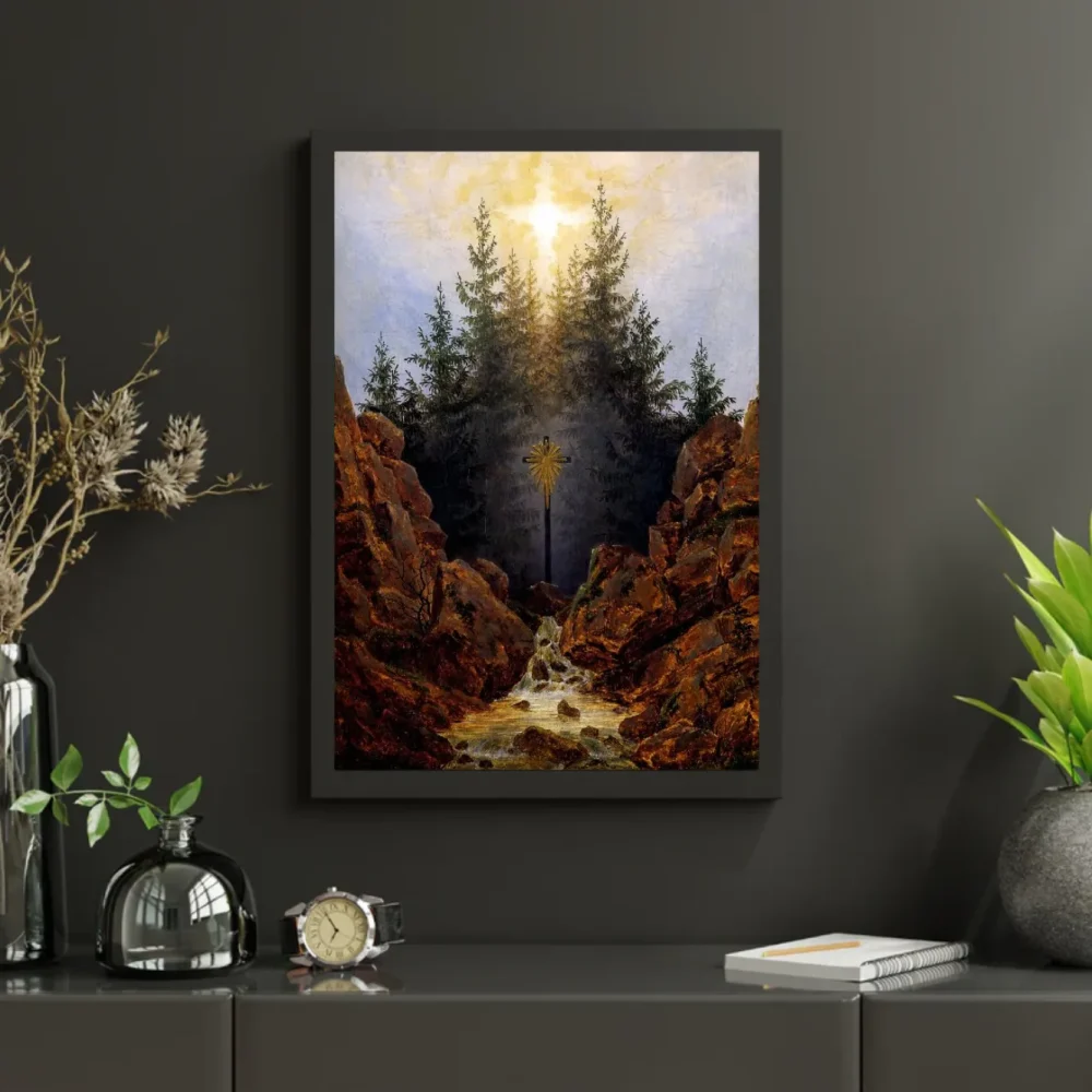 Pintar por números Cruz en el bosque – foto 3