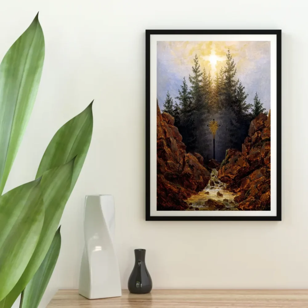 Pintar por números Cruz en el bosque – foto 4