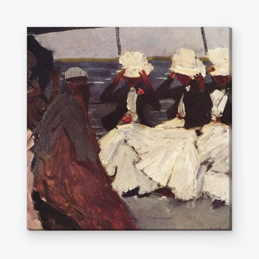 Pintar por Números - Cubierta de paseo con tres damas
