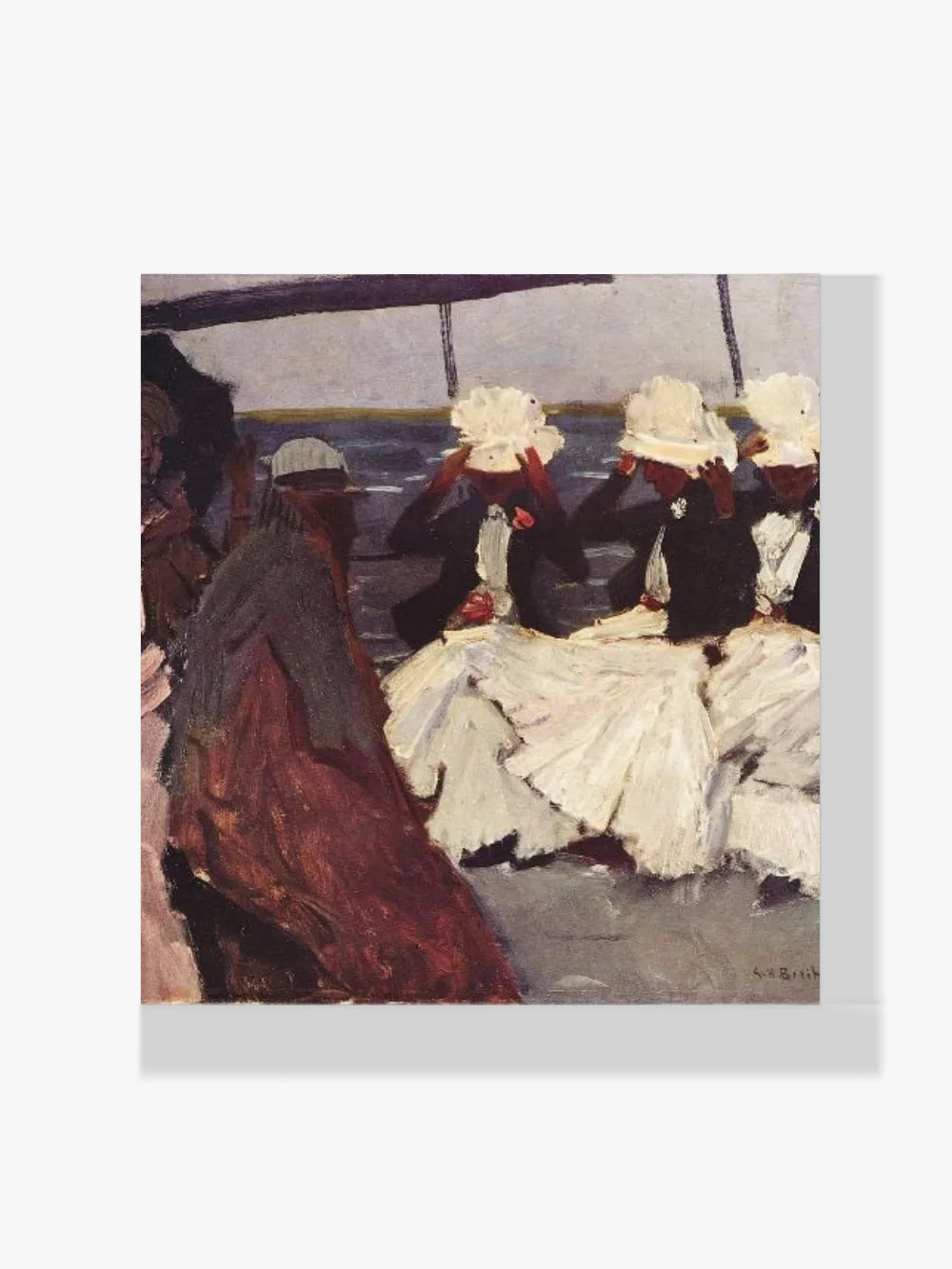 Pintar por números Cubierta de paseo con tres damas