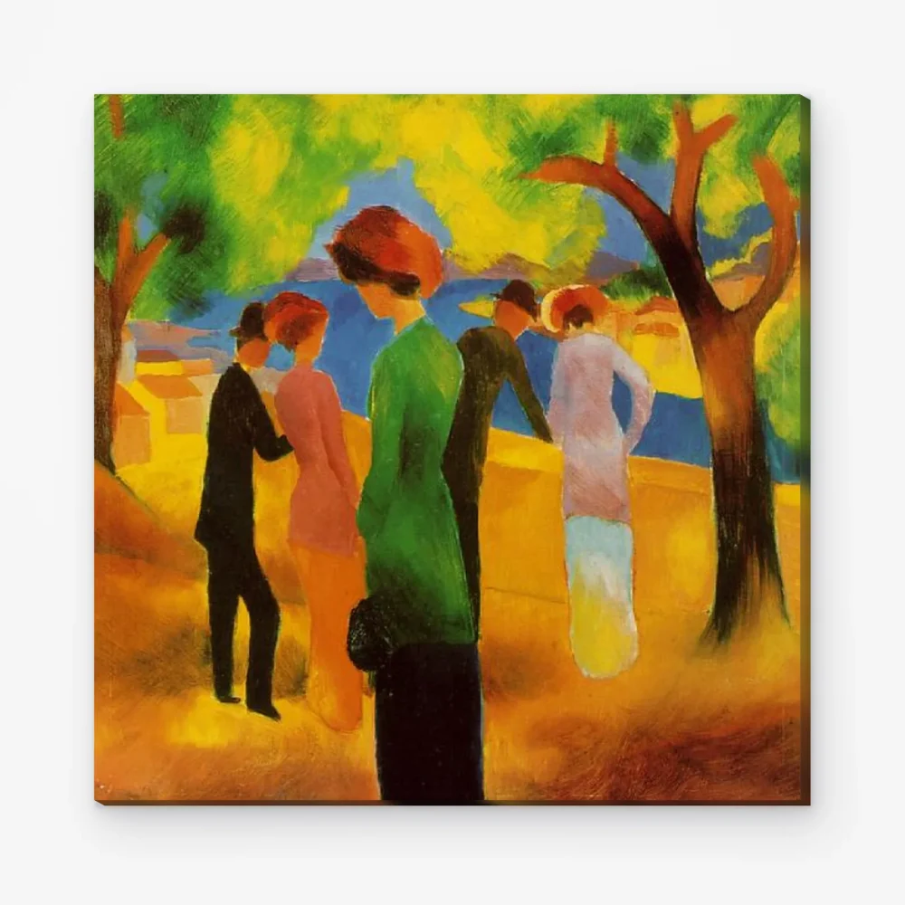 Pintar por Números - Dama con chaqueta verde