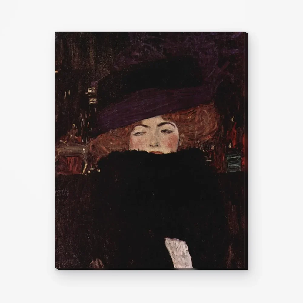 Pintar por Números - Dama con sombrero y boa de plumas