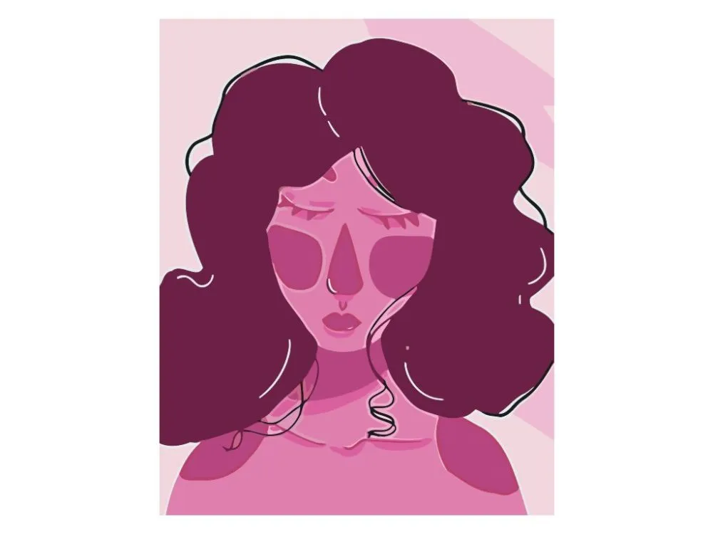 Pintar por números Dama de rosa – foto 2