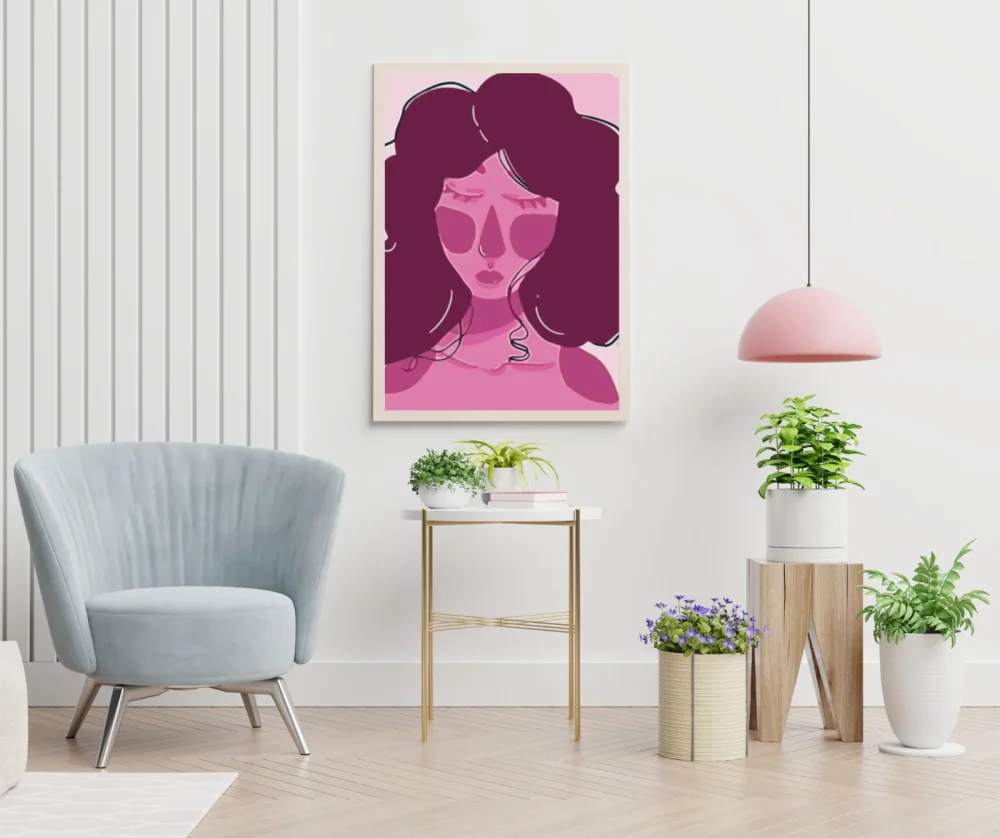 Pintar por números Dama de rosa – foto 5