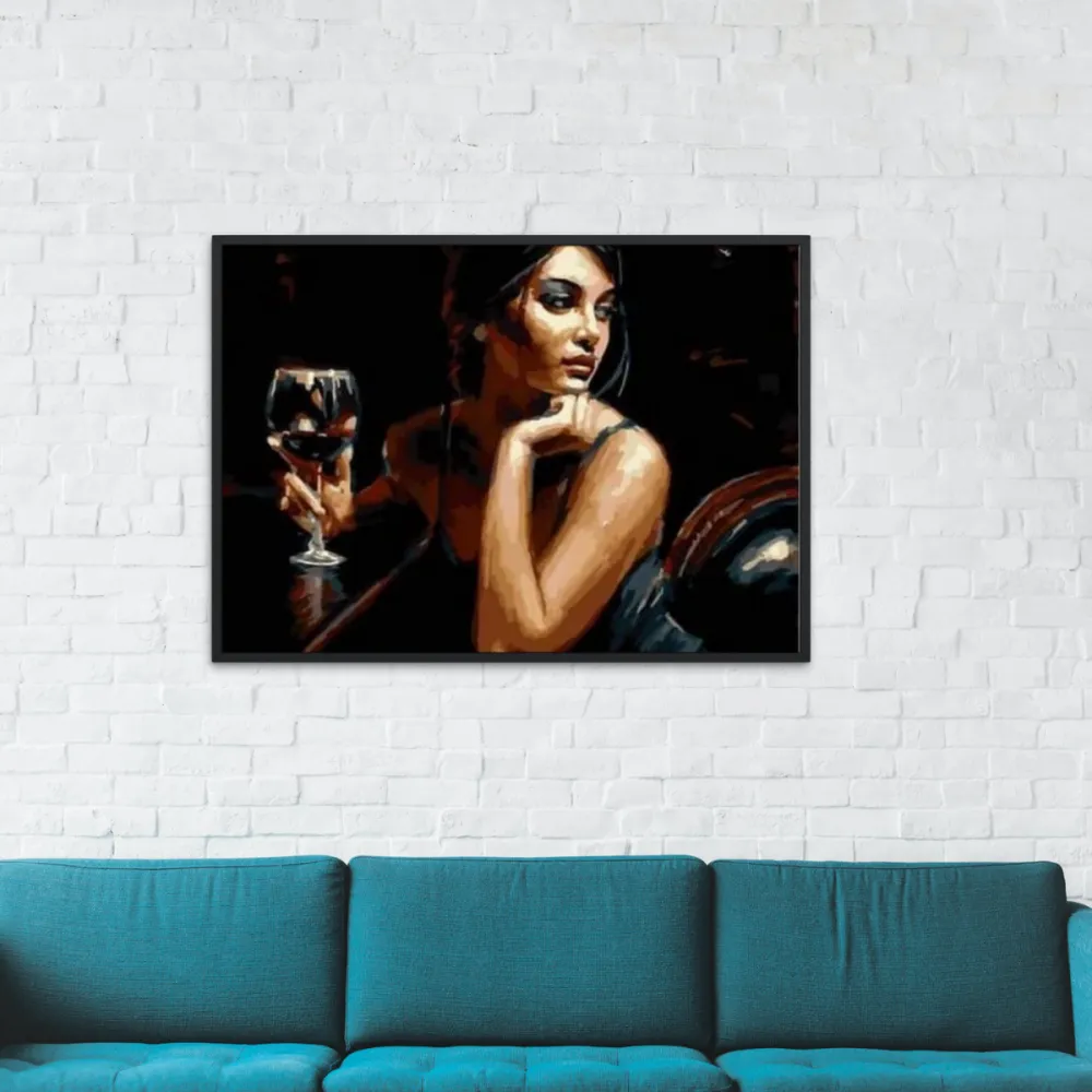 Pintar por números Dama en la barra – foto 2