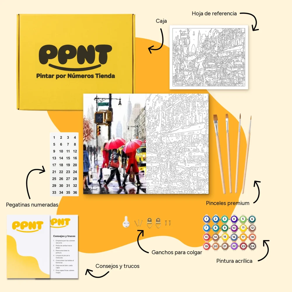 Pintar por Números - De compras en Nueva York