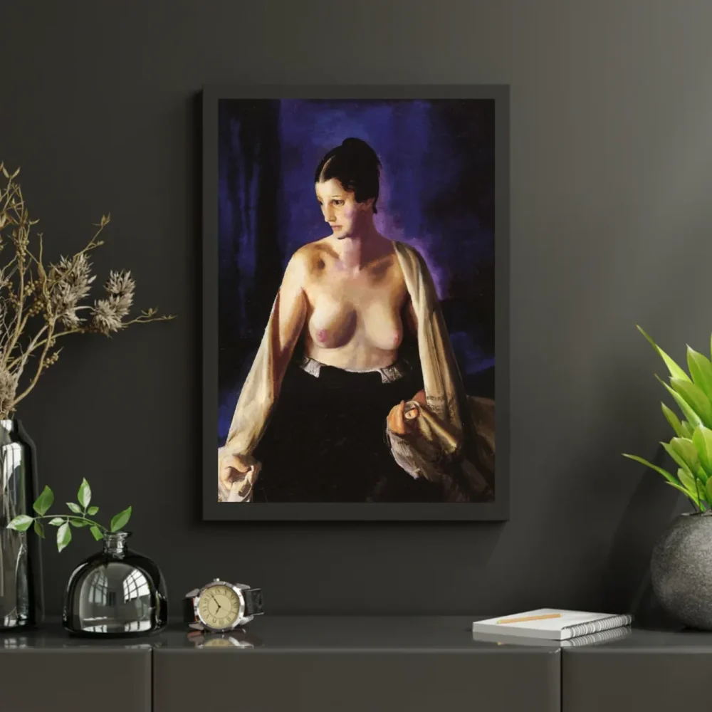 Pintar por números Desnudo con chal blanco – foto 3