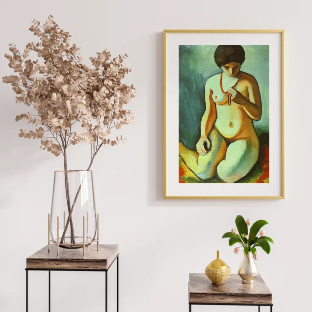Pintar por números Desnudo con collar de coral – foto 2