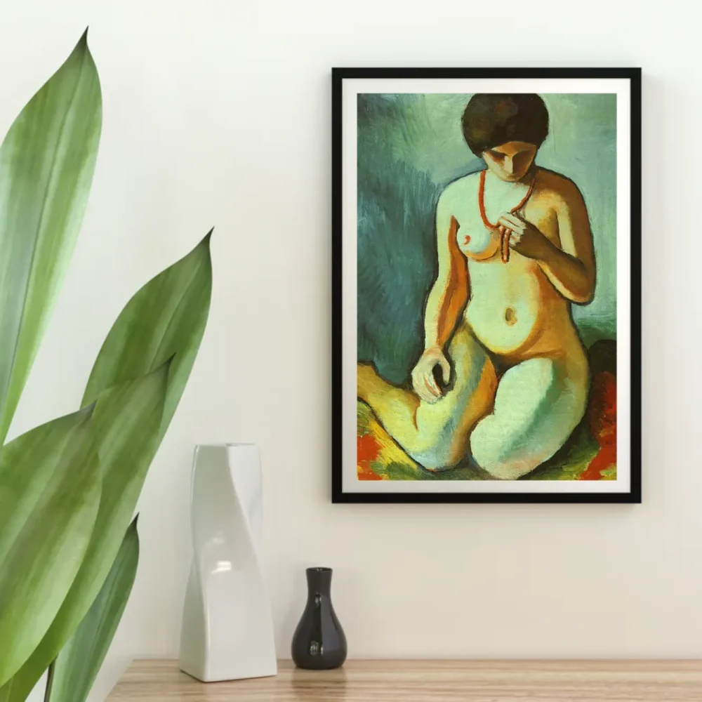 Pintar por números Desnudo con collar de coral – foto 4