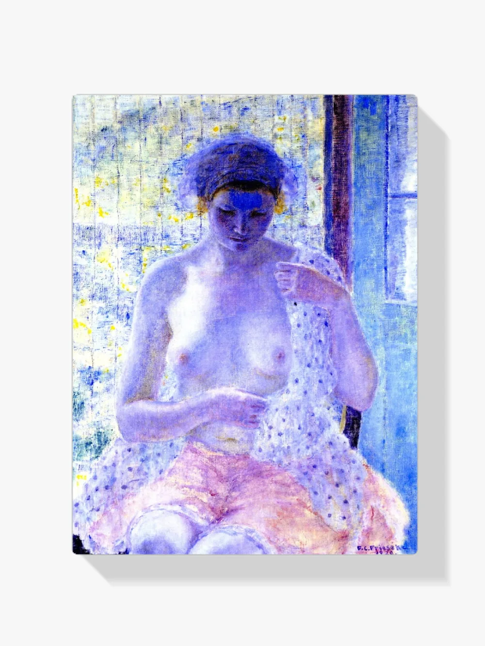 Pintar por números Desnudo en la ventana