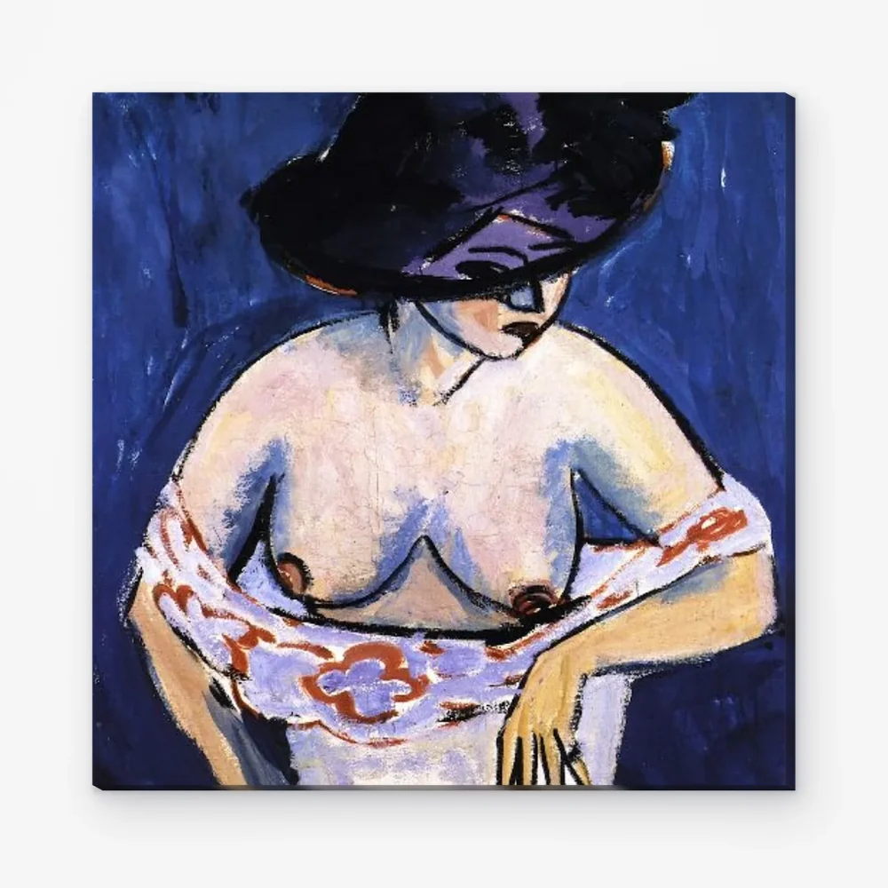 Pintar por Números - Desnudo femenino con sombrero