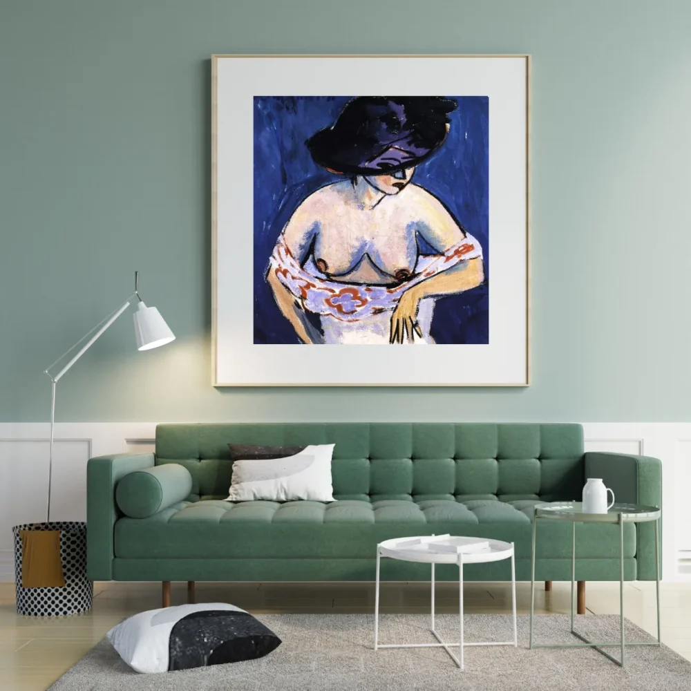Pintar por números Desnudo femenino con sombrero – foto 3