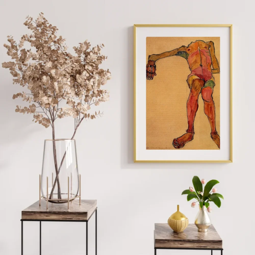 Pintar por números Desnudo masculino sentado con la mano extendida – foto 2