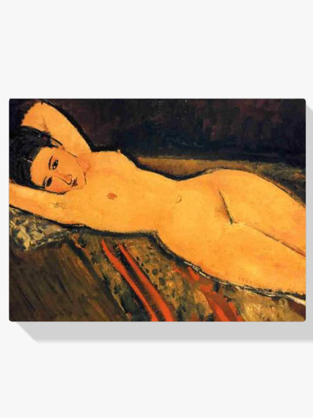 Pintar por números Desnudo recostado con los brazos tras la cabeza