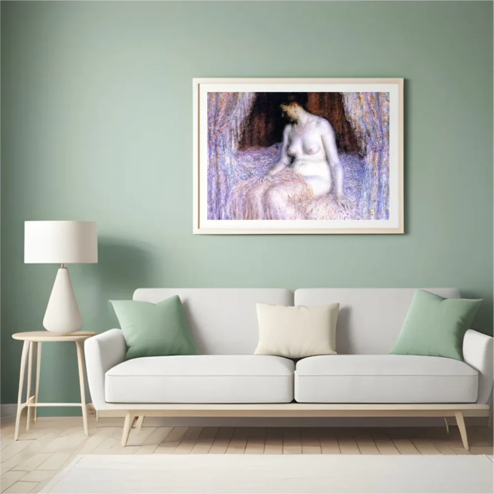 Pintar por números Desnudo sentado - Frederick Carl Frieseke – foto 4