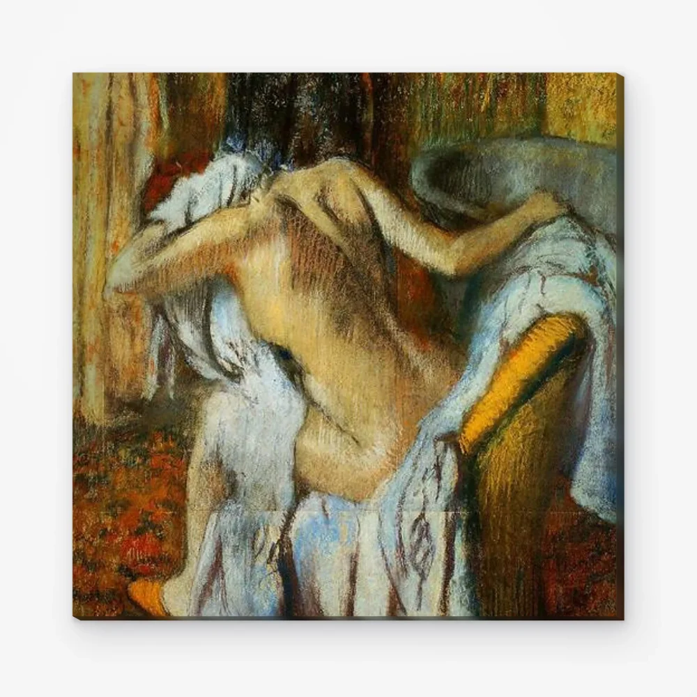 Pintar por Números - Después del baño, mujer secándose