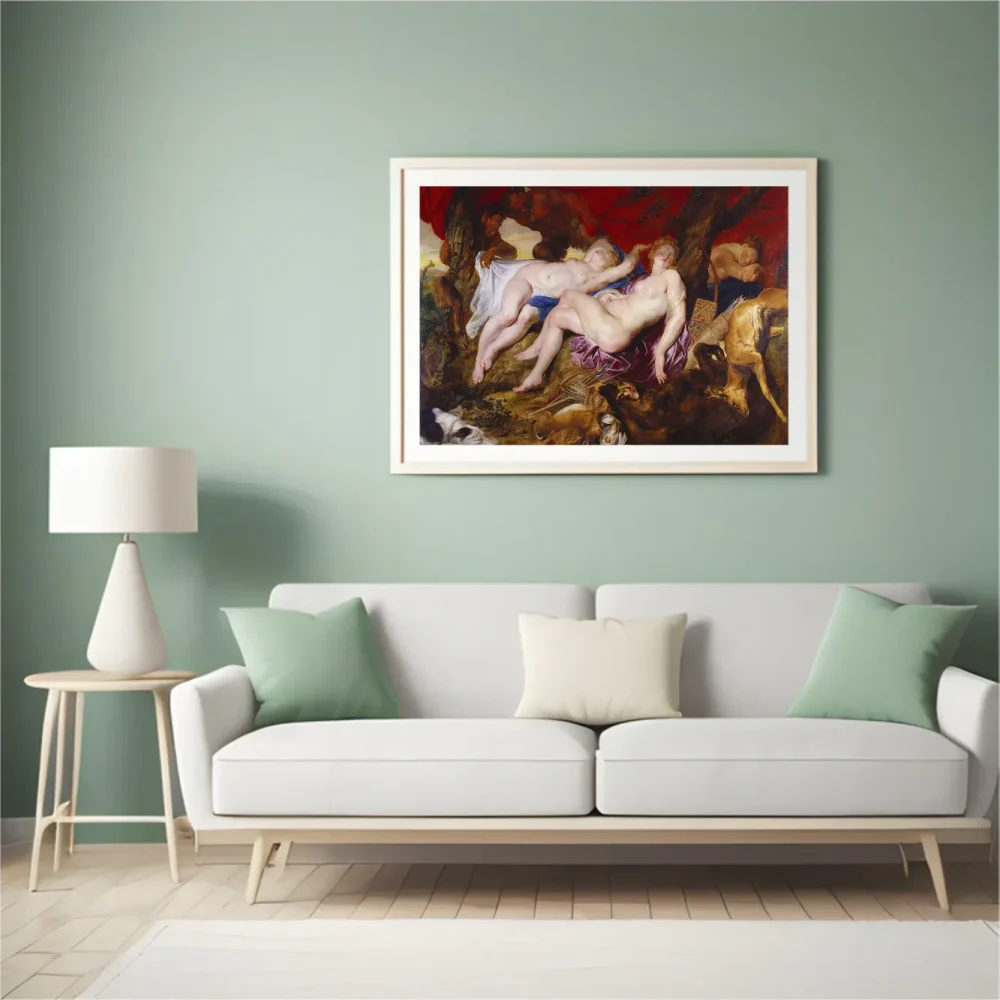 Pintar por números Diana y sus ninfas – foto 4
